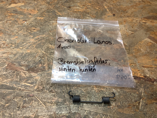 Chevrolet Lanos Bremsbelagfeder, unten hinten Original GM NEU