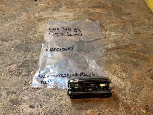 Landrover Nummernschildbeleuchtung Original Lucas NEU