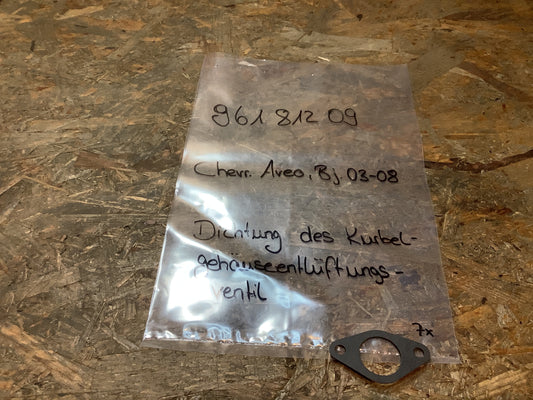 Chevrolet Aveo, Bj. 03-08 Dichtung des Kurbelgehäuseentlüftungsventil Original GM NEU