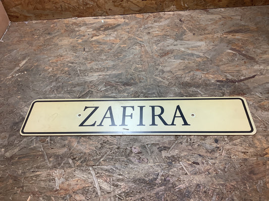 Opel Zafira Kennzeichen