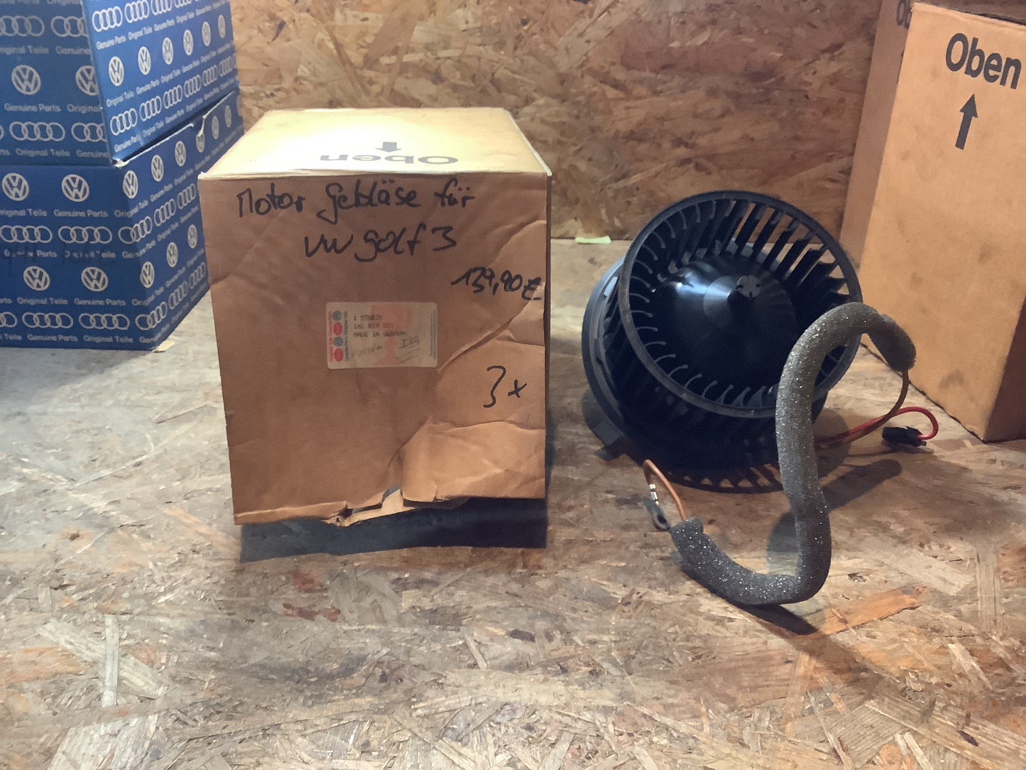 VW Golf 3 Motor Gebläse Original Genuine Parts NEU