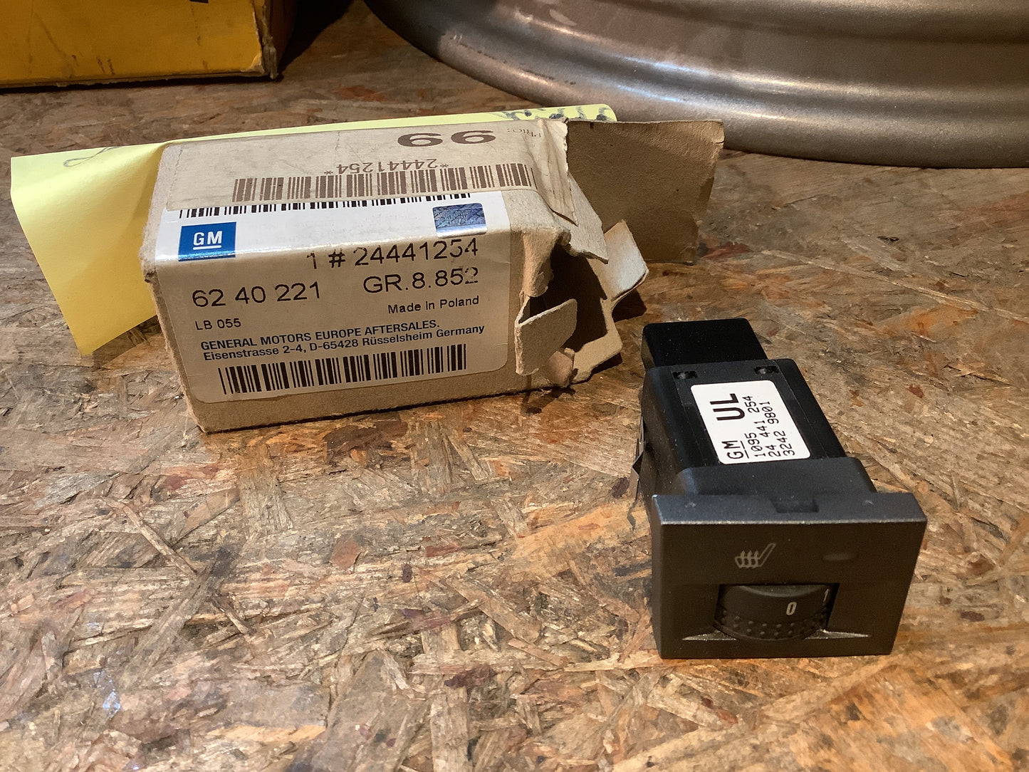 Opel Vectra C Schalter links Sitzheizung Original GM NEU