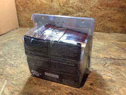 K&N RG-Serie Universal Luftfilter mit 3 Anschlussdiametern Rot (RG-1001RD)