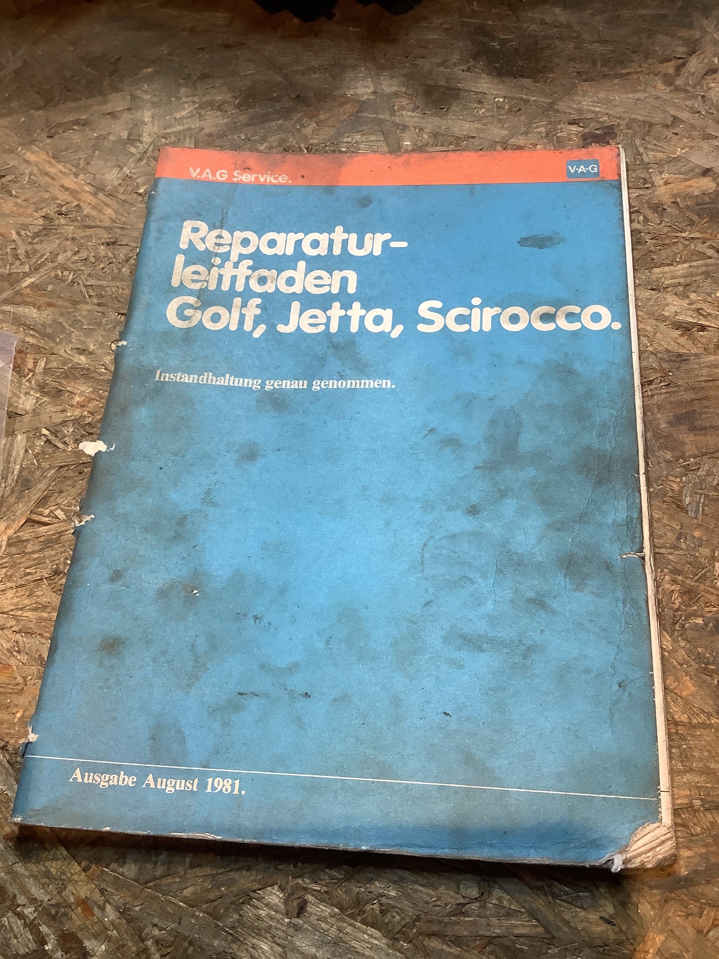V.A.G Reperaturleitfaden Golf, Jetta, Scirocco Ausgabe August 1981