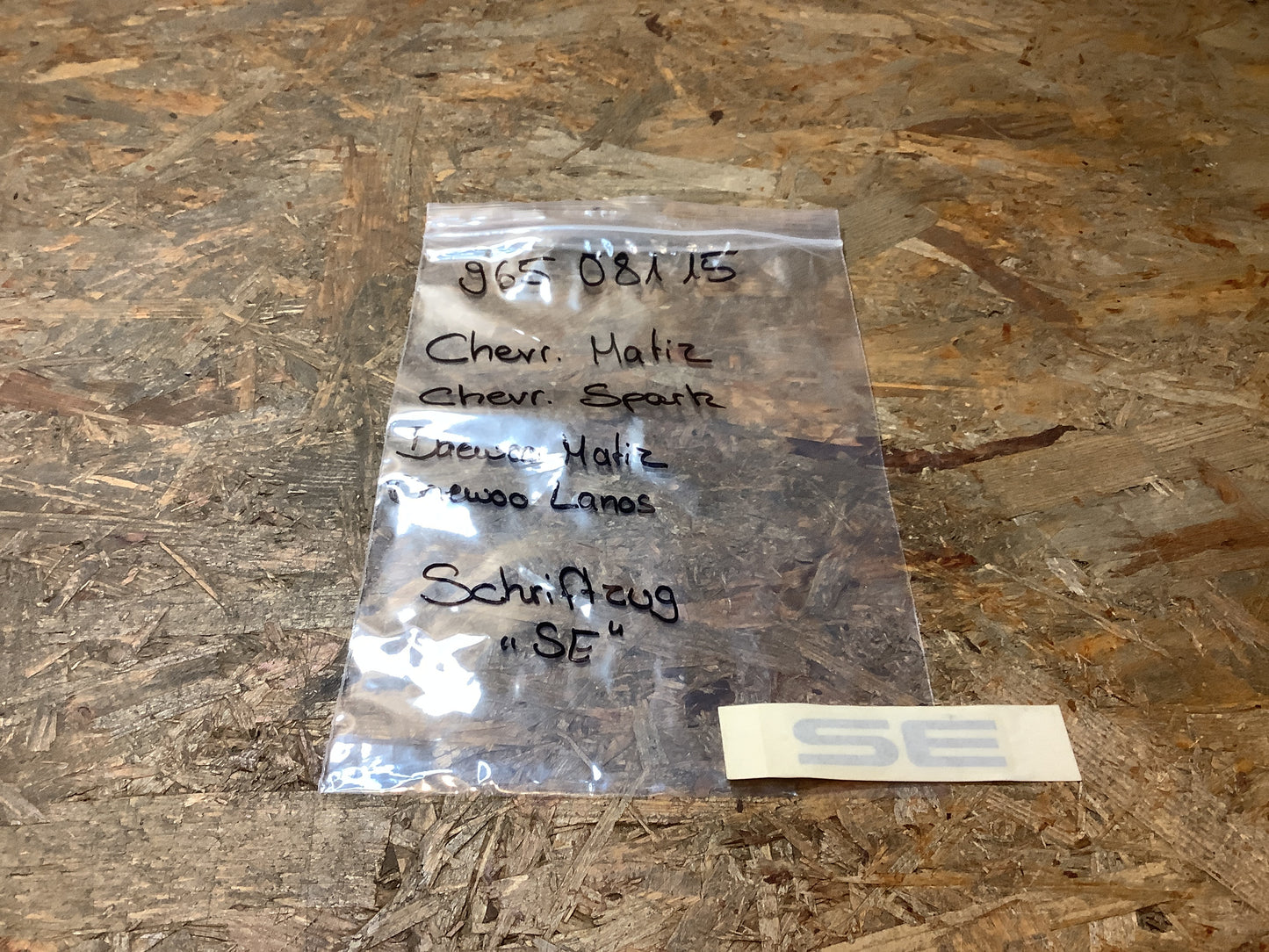 Chevrolet Matiz/Spark; Daewoo Matiz/Lanos Schriftzug „SE“ Original GM NEU