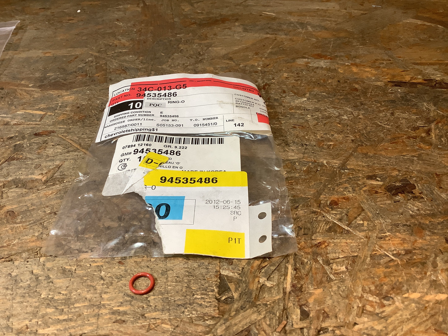 Chevrolet Avero O-Ring, Klimaanlagenlagenrohr Original GM NEU