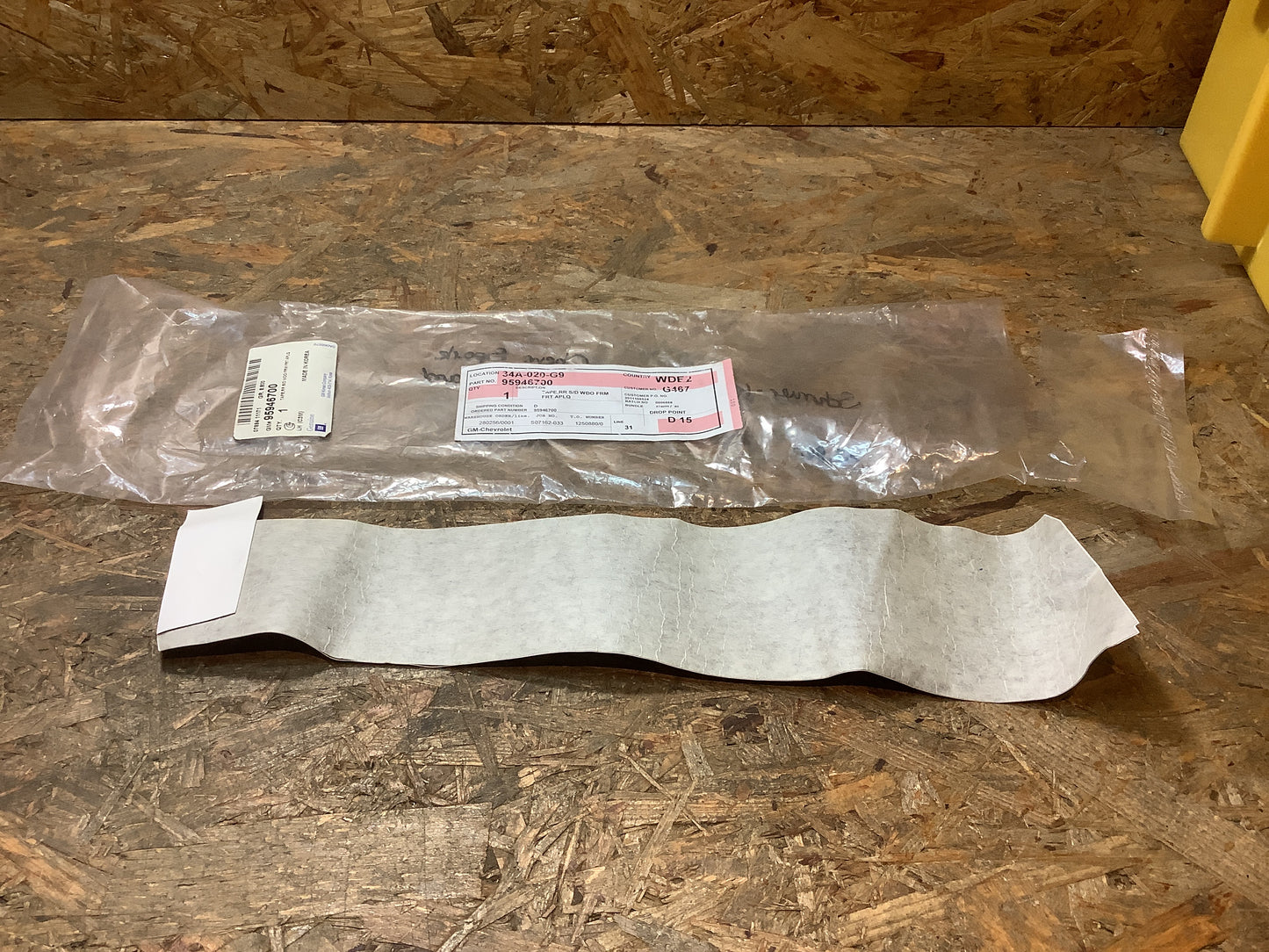 Chevrolet Spark Schmier-Kältemittel-Dichtungsband Original GM NEU