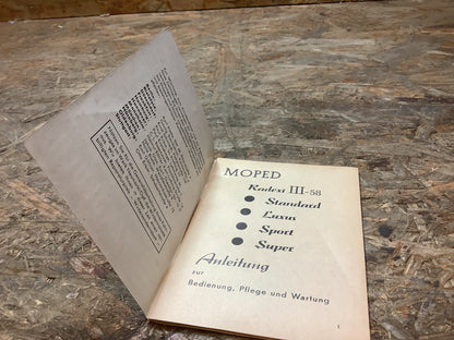 Express Moped-Radexi III Handbuch