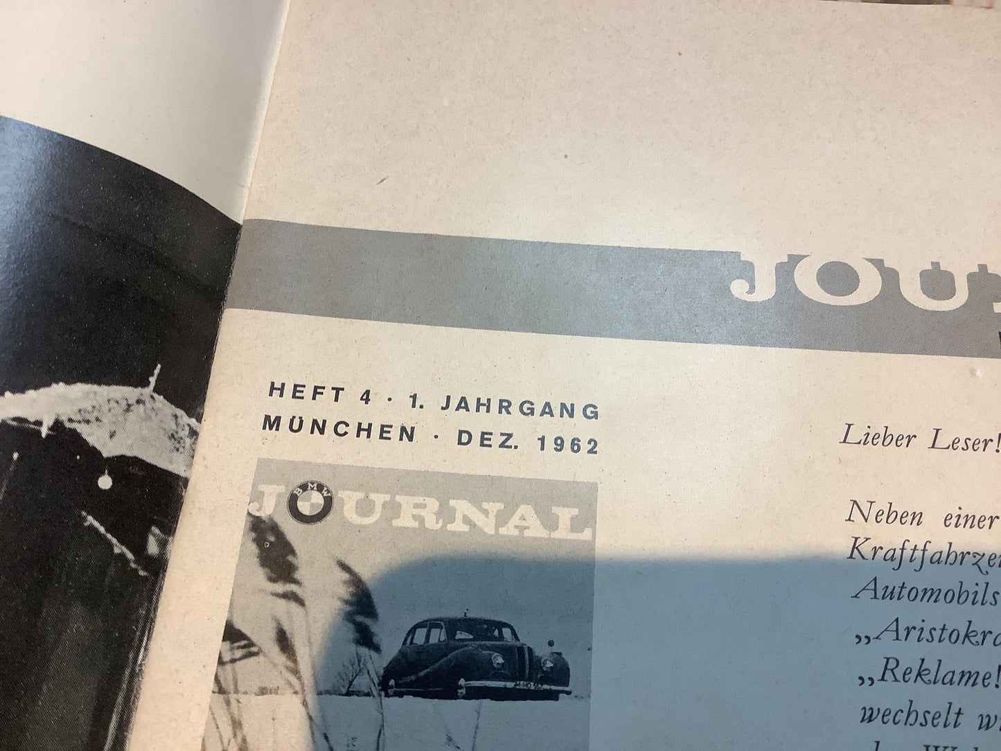 BMW Journal aus dem Jahr 1962 & 1963 & 1964 super erhalten