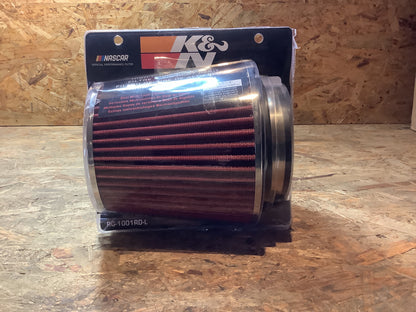 K&N RG-Serie Universal Luftfilter mit 3 Anschlussdiametern Rot (RG-1001RD)
