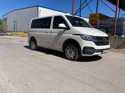 Radlaufverkleidungen passend für VW Transporter T6.1 2019-2021 (Kurze Radstand / Linke Tür) mit ABE TÜV Matt Schwarz
