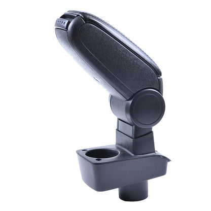 Schwarzer PU-Leder Armlehne mit Stauraum passend für Ford Fiesta VI 2009-2017