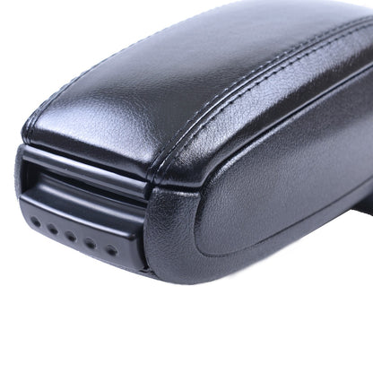 Schwarzer PU-Leder Armlehne mit Stauraum passend für Ford Fiesta VI 2009-2017