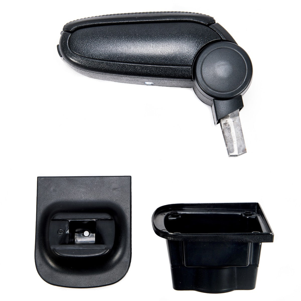 Schwarzer PU-Leder Armlehne mit Stauraum passend für Opel Astra J 2009-2015
