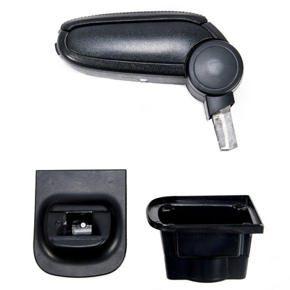 Schwarzer PU-Leder Armlehne mit Stauraum passend für Opel Astra J 2009-2015