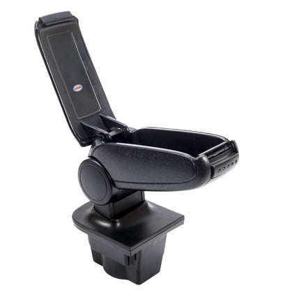 Schwarzer PU-Leder Armlehne mit Stauraum passend für Opel Astra J 2009-2015