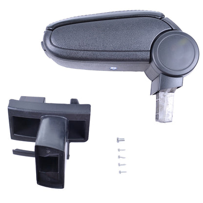 Armlehne PU-Leder Schwarz mit Stauraum passend für Peugeot 307 2000-2012