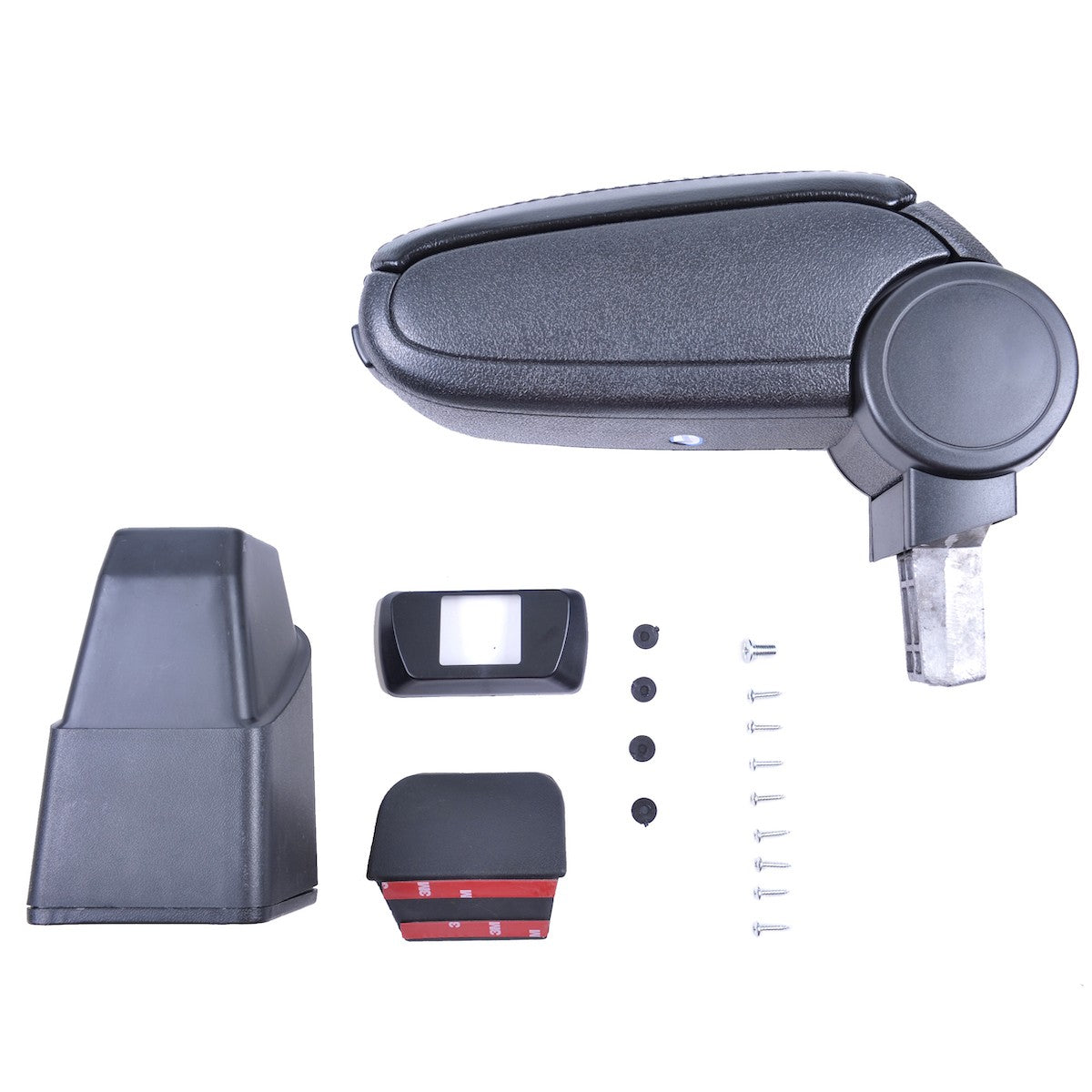Schwarzer PU-Leder Armlehne mit Stauraum passend für Peugeot 206 1998-2006