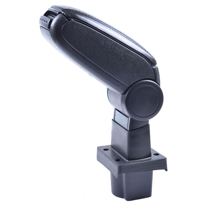 Schwarzer PU-Leder Armlehne mit Stauraum passend für Skoda Octavia II 2004-2013