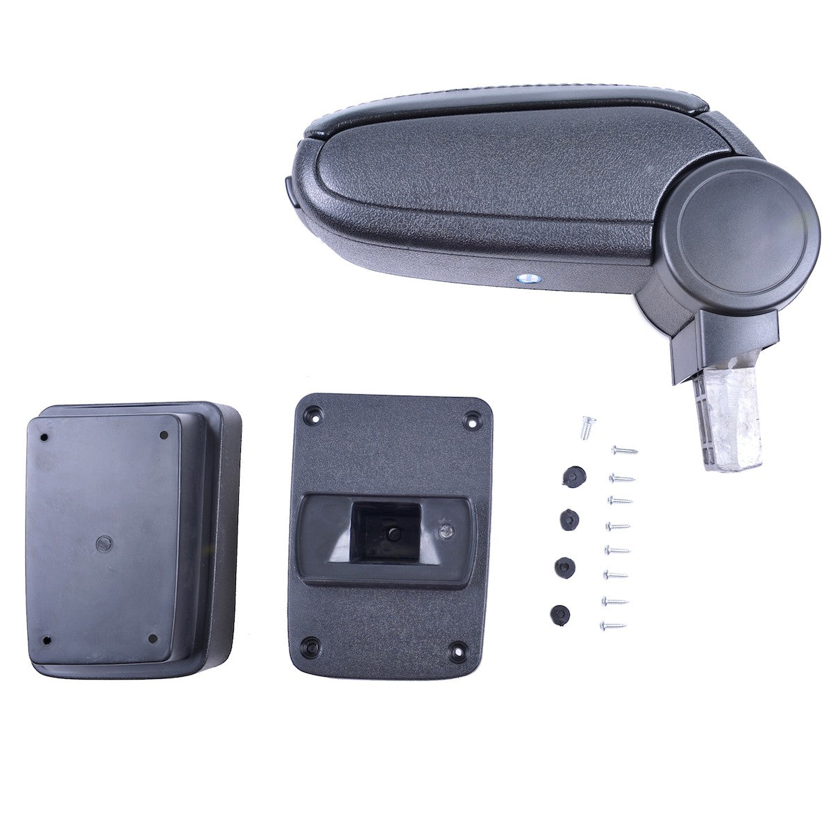 Armlehne PU-Leder Schwarz mit Stauraum passend für Skoda Fabia III (NJ) 2014-2018