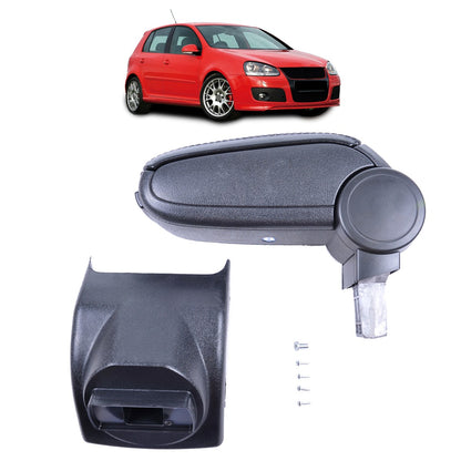 Armlehne PU-Leder Schwarz mit Stauraum passend für VW Golf V Jetta V 2003-2008