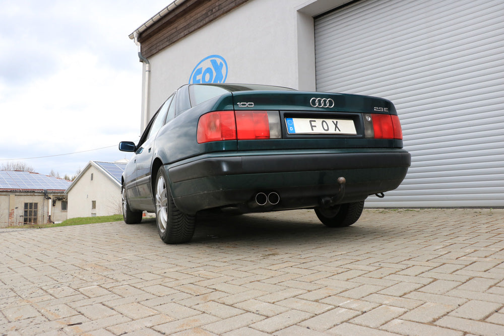 Audi 100/A6 Typ C3/C4 Frontantrieb Endschalldämpfer - 2x76 Typ 10