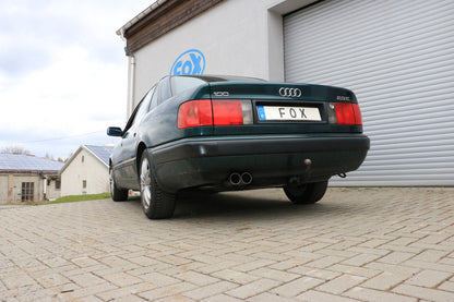 Audi 100/A6 Typ C3/C4 Frontantrieb End- und Vorschalldämpfer - 2x76 Typ 10