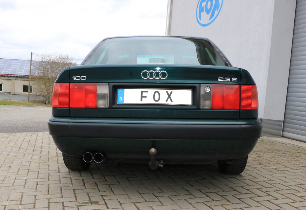 Audi 100/A6 Typ C3/C4 Frontantrieb End- und Vorschalldämpfer - 2x76 Typ 10