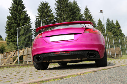 Audi TT 8J RS Endschalldämpfer quer Ausgang rechts/links mit Unterdruckklappe + Vorschalldämpfer