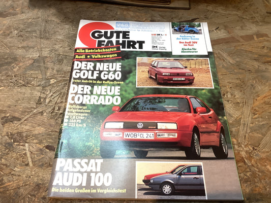 Gute Fahrt Der Neue Golf G60, Der Neue Corrado Zeitschrift Ausgabe 9/88