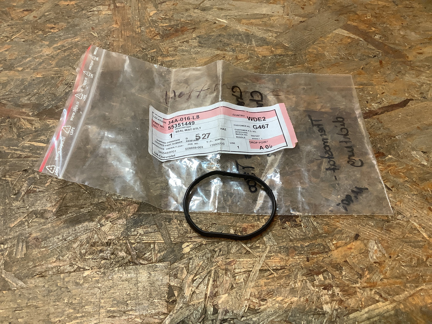 Chevrolet Aveo T300; Chevrolet Cruze Thermostatdichtung Original GM NEU