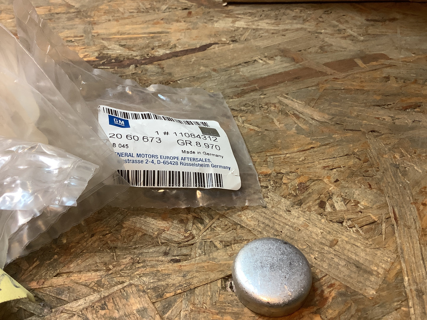 Opel Ascona C, Astra F, Corsa B Verschlussstopfen Original GM NEU