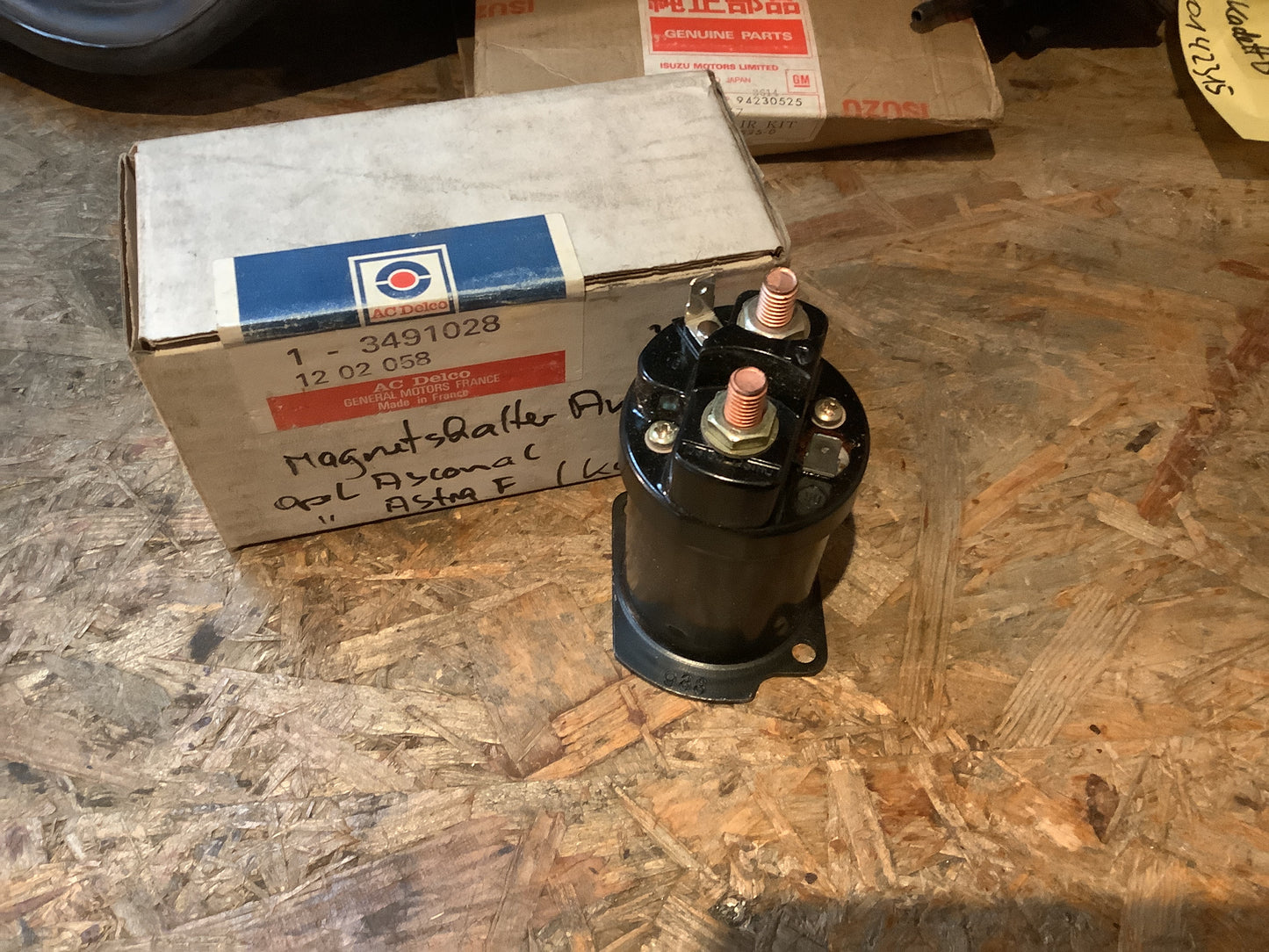 Opel Ascona C, Astra F, Kadett E Magnetschalter Anlasser Original AC Delco NEU