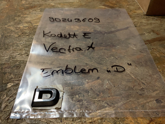 Emblem „D“ Original Opel NEU