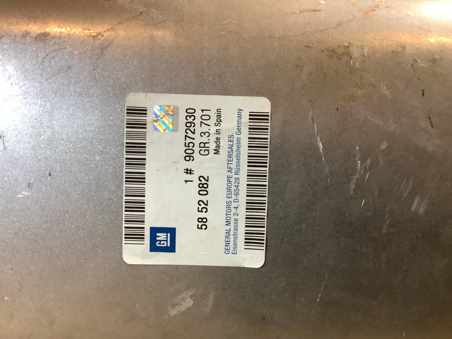 Corsa B, Tigra A Auspufftopf mit Rohr hinten Original GM NEU