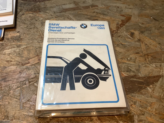 BMW Betriebsanleitung Europa 1980