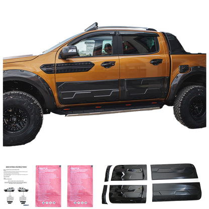 BC05.005-G - Karosserieverkleidung passend für FORD Ranger T6-T7-T8 2012-2022 (Jumbo) Hochglanz Schwarz