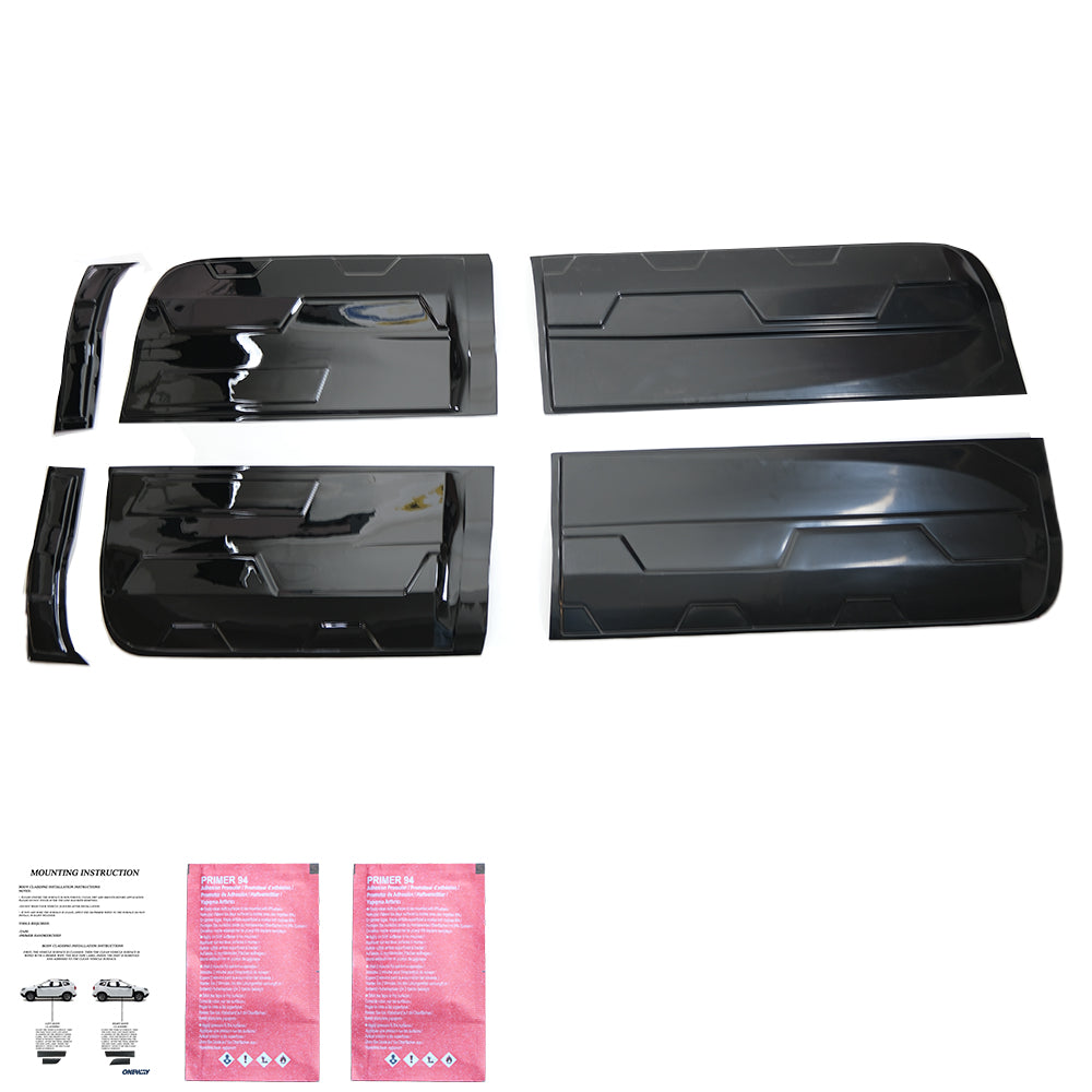 BC05.005-G - Karosserieverkleidung passend für FORD Ranger T6-T7-T8 2012-2022 (Jumbo) Hochglanz Schwarz