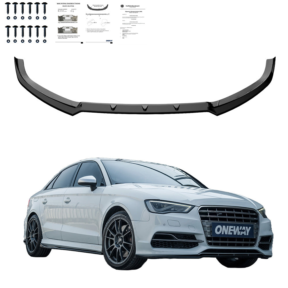 BK12.021 - Bodykit passend für AUDI S3 8V Limousine 2013-2016 Hochglanz Schwarz