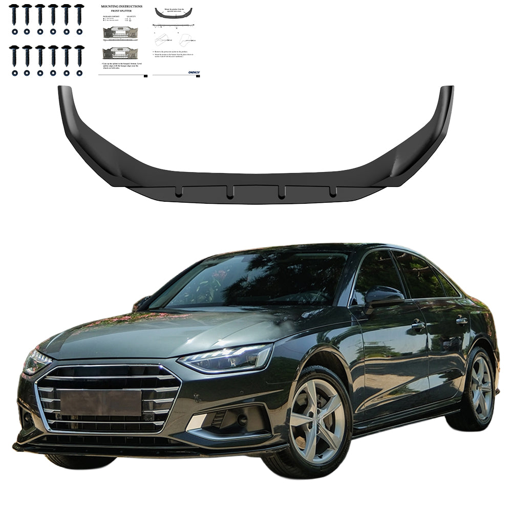 Bodykit passend für Audi A4 B9 Facelift 2019-2024 Hochglanz Schwarz
