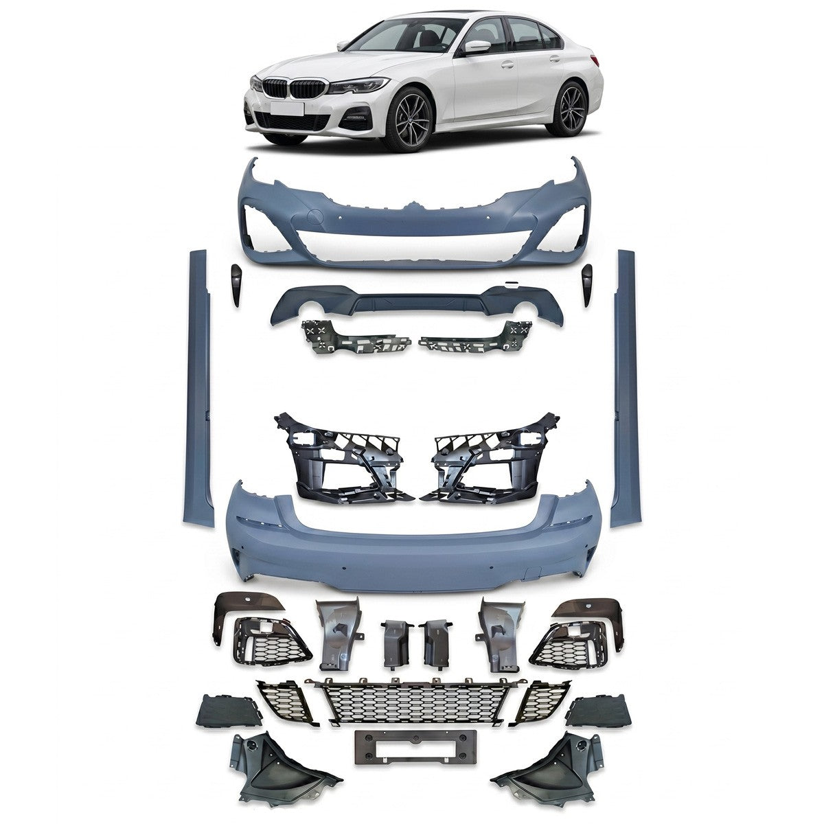 Sport Bodykit Set passend für BMW 3er (G20) Limousine 2019-2022
