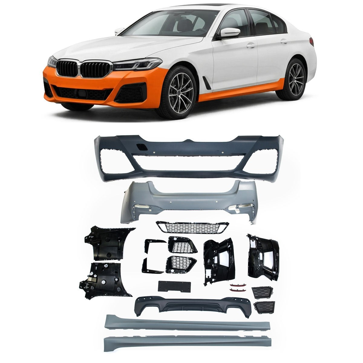 Sport Bodykit Set passend für BMW 5er G30 Limousine 2021->>
