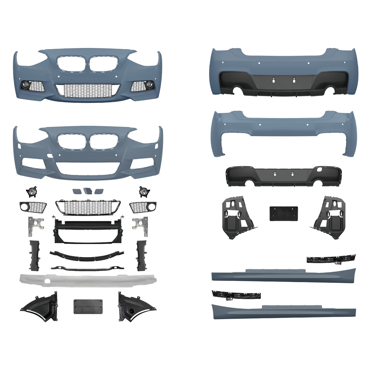 Sport Bodykit Stoßstangen-Set PDC SRA passend für BMW 1er (F21) Hatchback 2011-2015