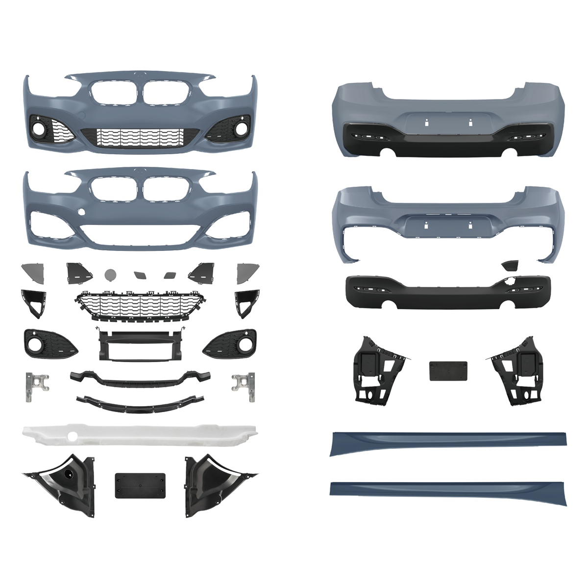Bodykit Stoßstangen-Set PDC SRA passend für BMW 1er (F20) Hatchback 2015-2019