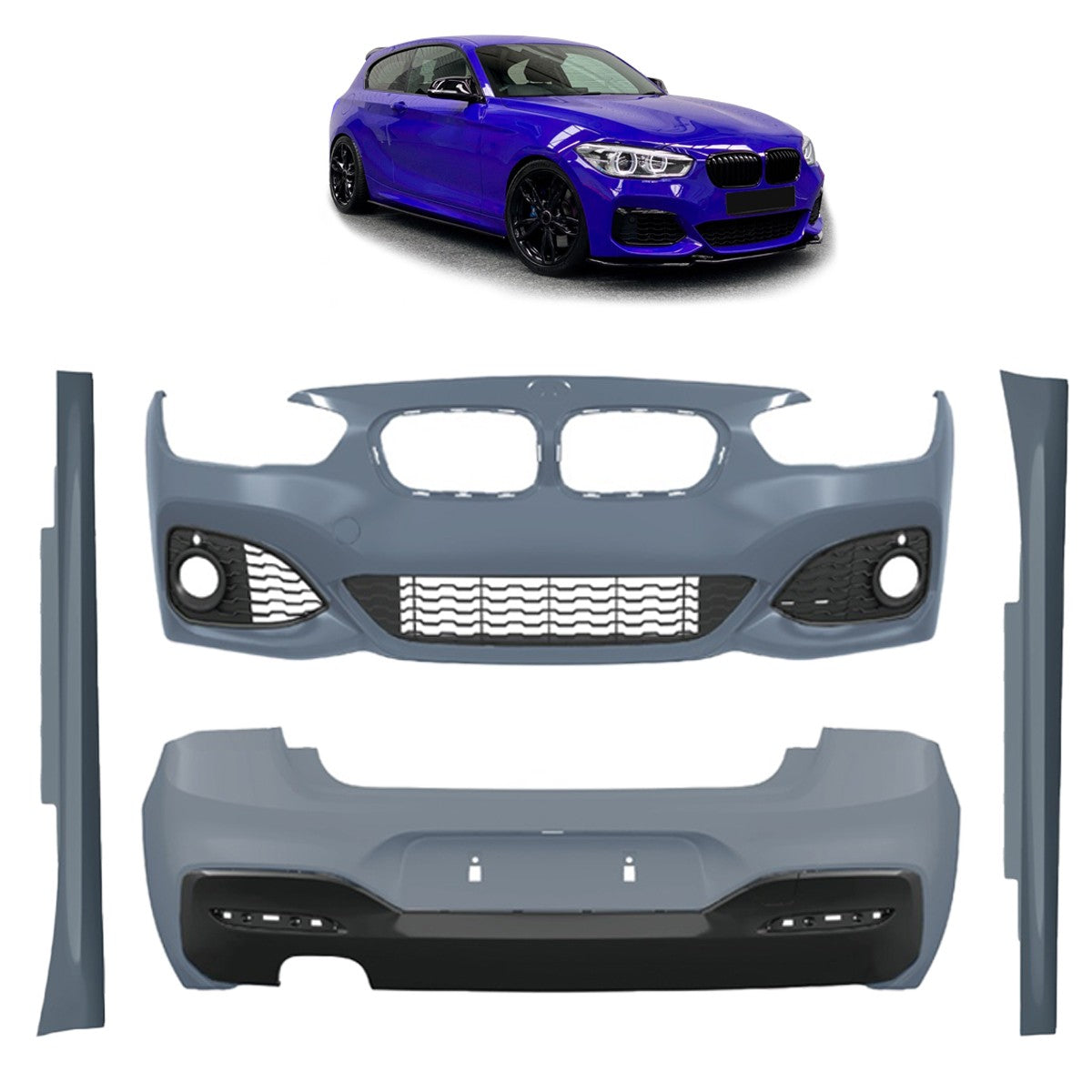 Bodykit Stoßstangen-Set PDC SRA passend für BMW 1er F21 Hatchback 2015-2019