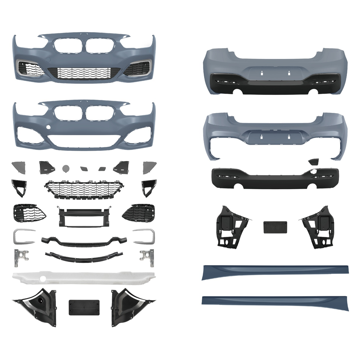 Bodykit Stoßstangen-Set PDC SRA passend für BMW 1er F20 Facelift 2015-2019