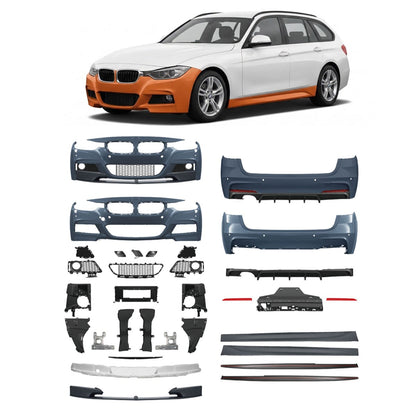 Bodykit Stoßstangen-Set mit PDC und SRA passend für BMW 3 (F31) Touring 2012-2019