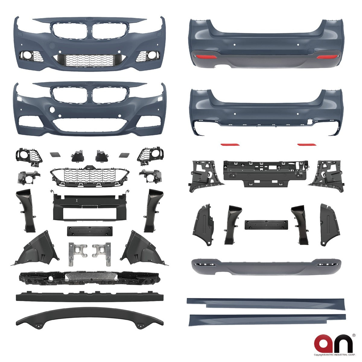 Bodykit Stoßstangen-Set PDC SRA passend für BMW 3er F34 Gran Turismo 2012-2019