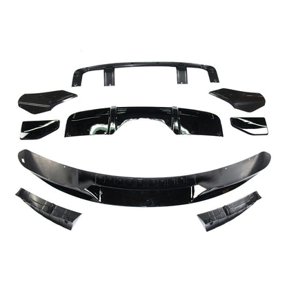 Hochglanz Schwarz Front Karosserie-Kit Stoßstangen-Set passend für BMW X5 (F15) 2013-2018
