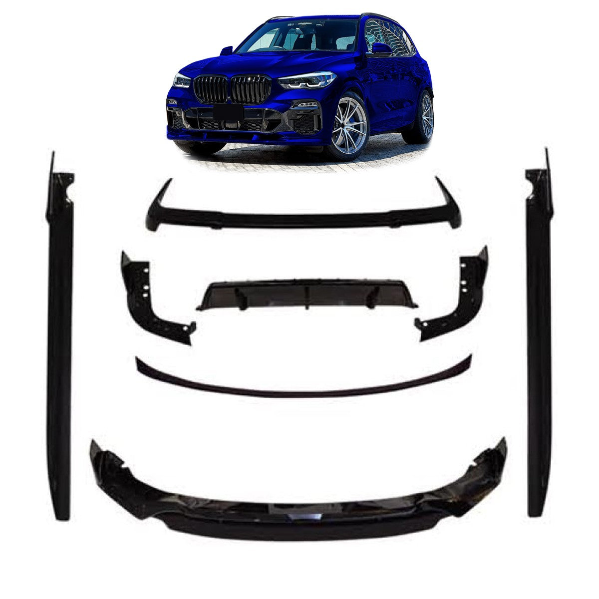 Sport Bodykit Set Hochglanz Schwarz passend für BMW X5 G05 2019-2023